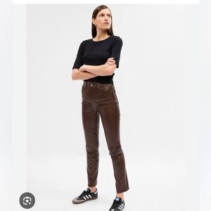 Gap High Rise Vegan Leather Vintage Slim Pants